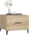 vidaXL - Salontafel - 2 - st - met - metalen - poten - 50x50x40 - cm - sonoma - eikenkleur