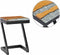vidaXL - Salontafel - 30x30x50 - cm - massief - teakhout - en - polyresin