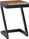 vidaXL - Salontafel - 30x30x50 - cm - massief - teakhout - en - polyresin