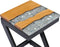 vidaXL - Salontafel - 30x30x50 - cm - massief - teakhout - en - polyresin