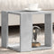 vidaXL - Salontafel - 32x32x30 - cm - bewerkt - hout - betongrijs