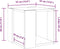 vidaXL - Salontafel - 32x32x30 - cm - bewerkt - hout - betongrijs
