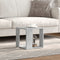 vidaXL - Salontafel - 32x32x30 - cm - bewerkt - hout - betongrijs