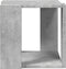 vidaXL - Salontafel - 32x32x30 - cm - bewerkt - hout - betongrijs