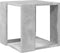 vidaXL - Salontafel - 32x32x30 - cm - bewerkt - hout - betongrijs