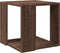 vidaXL - Salontafel - 32x32x30 - cm - bewerkt - hout - bruin - eikenkleurig