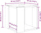 vidaXL - Salontafel - 32x32x30 - cm - bewerkt - hout - bruin - eikenkleurig