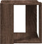 vidaXL - Salontafel - 32x32x30 - cm - bewerkt - hout - bruin - eikenkleurig