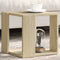 vidaXL - Salontafel - 32x32x30 - cm - bewerkt - hout - sonoma - eikenkleurig