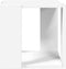 vidaXL - Salontafel - 32x32x30 - cm - bewerkt - hout - wit