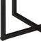 vidaXL - Salontafel - 35x35x30 - cm - massief - acaciahout - en - ijzer