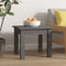 vidaXL - Salontafel - 35x35x30 - cm - massief - grenenhout - grijs
