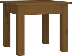 vidaXL - Salontafel - 35x35x30 - cm - massief - grenenhout - honingbruin
