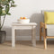 vidaXL - Salontafel - 35x35x30 - cm - massief - grenenhout - wit