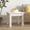 vidaXL - Salontafel - 35x35x30 - cm - massief - grenenhout - wit