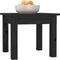 vidaXL - Salontafel - 35x35x30 - cm - massief - grenenhout - zwart
