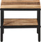 vidaXL - Salontafel - 35x35x30 - cm - massief - ruw - mangohout
