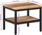 vidaXL - Salontafel - 35x35x30 - cm - massief - ruw - mangohout