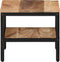 vidaXL - Salontafel - 35x35x30 - cm - massief - ruw - mangohout