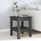 vidaXL - Salontafel - 35x35x40 - cm - massief - grenenhout - grijs