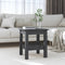 vidaXL - Salontafel - 35x35x40 - cm - massief - grenenhout - grijs