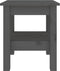 vidaXL - Salontafel - 35x35x40 - cm - massief - grenenhout - grijs