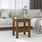 vidaXL - Salontafel - 35x35x40 - cm - massief - grenenhout - honingbruin