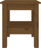 vidaXL - Salontafel - 35x35x40 - cm - massief - grenenhout - honingbruin