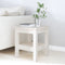 vidaXL - Salontafel - 35x35x40 - cm - massief - grenenhout - wit