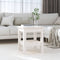 vidaXL - Salontafel - 35x35x40 - cm - massief - grenenhout - wit