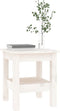 vidaXL - Salontafel - 35x35x40 - cm - massief - grenenhout - wit