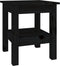 vidaXL - Salontafel - 35x35x40 - cm - massief - grenenhout - zwart