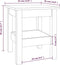 vidaXL - Salontafel - 35x35x40 - cm - massief - grenenhout - zwart