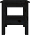 vidaXL - Salontafel - 35x35x40 - cm - massief - grenenhout - zwart