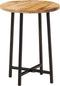 vidaXL - Salontafel - 35x35x45 - cm - massief - mangohout - en - ijzer