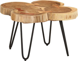 vidaXL - Salontafel - 36 - cm - 4 - boomstammen - massief - acaciahout