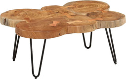 vidaXL - Salontafel - 36 - cm - 6 - boomstammen - massief - acaciahout