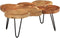 vidaXL - Salontafel - 36 - cm - 6 - boomstammen - massief - acaciahout