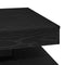 vidaXL - Salontafel - 360 - graden - draaibaar - 70x70x34,5 - cm - zwart