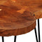 vidaXL - Salontafel - 4 - boomstammen - 35 - cm - massief - sheeshamhout