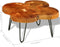 vidaXL - Salontafel - 4 - boomstammen - 35 - cm - massief - sheeshamhout