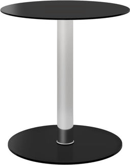 vidaXL - Salontafel - 40 - cm - gehard - glas - zwart