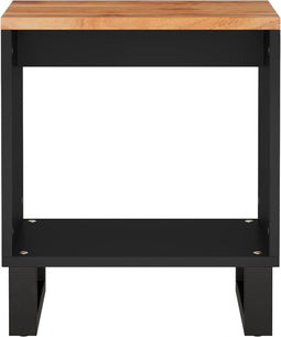 vidaXL - Salontafel - 40x31x46 - cm - massief - acaciahout - en - bewerkt - hout