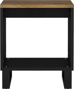 vidaXL - Salontafel - 40x31x46 - cm - massief - mangohout - en - bewerkt - hout