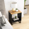 vidaXL - Salontafel - 40x31x46 - cm - massief - mangohout - en - bewerkt - hout
