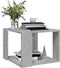vidaXL - Salontafel - 40x40x30 - cm - bewerkt - hout - betongrijs