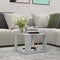 vidaXL - Salontafel - 40x40x30 - cm - bewerkt - hout - betongrijs