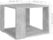 vidaXL - Salontafel - 40x40x30 - cm - bewerkt - hout - betongrijs