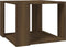 vidaXL - Salontafel - 40x40x30 - cm - bewerkt - hout - bruin - eikenkleur