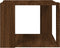 vidaXL - Salontafel - 40x40x30 - cm - bewerkt - hout - bruin - eikenkleur